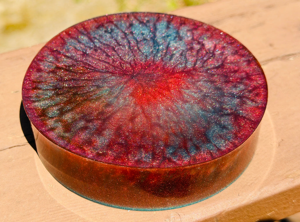 Red Shatter Pattern Ashtray