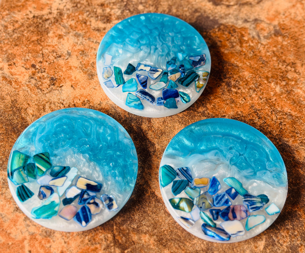 Custom Ocean Coasters (set of 3)
